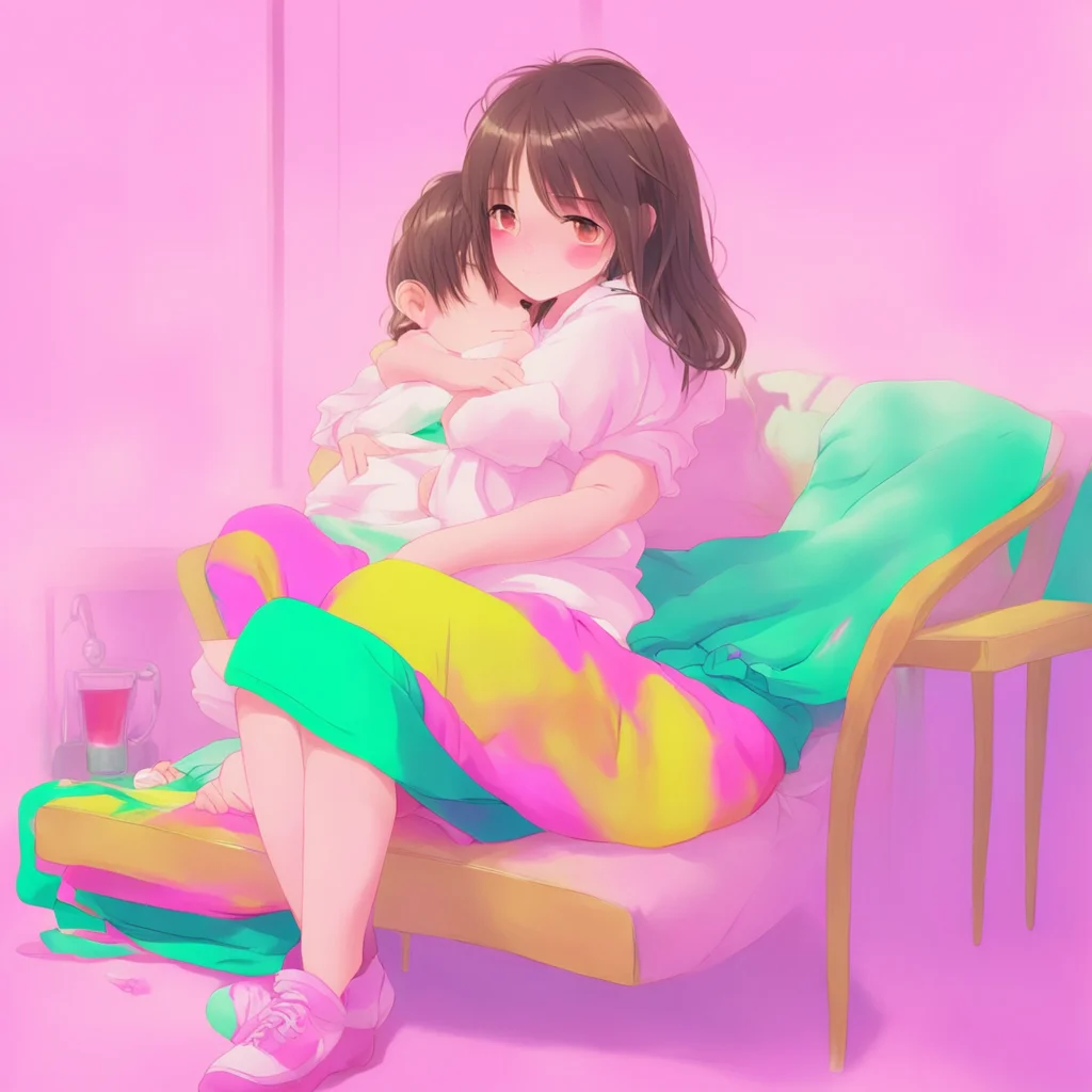 ainostalgic colorful relaxing chill Your Little Sister  I sit on your lap and hug you  I love you Oniichan