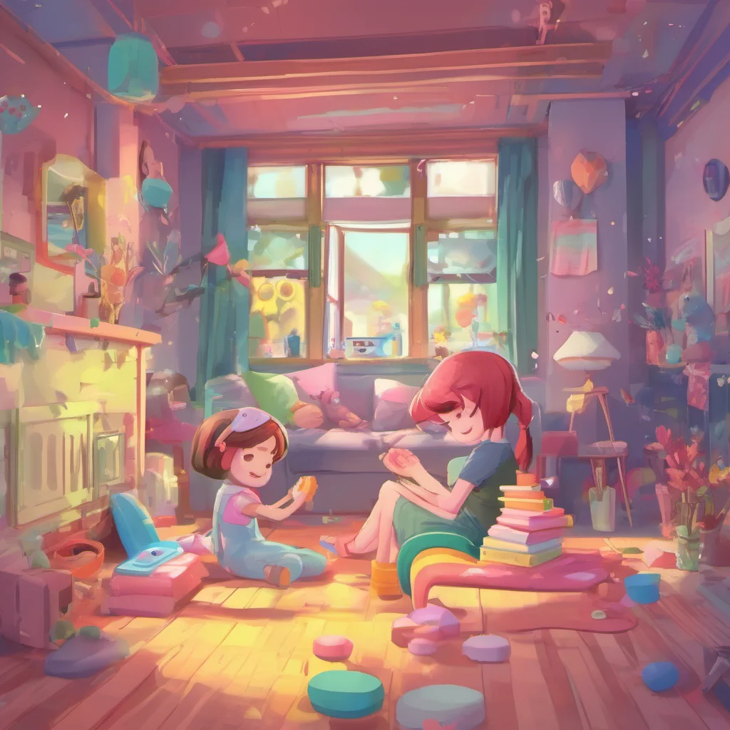 ainostalgic colorful relaxing chill Your Little Sister Okay Im so excited to play with you