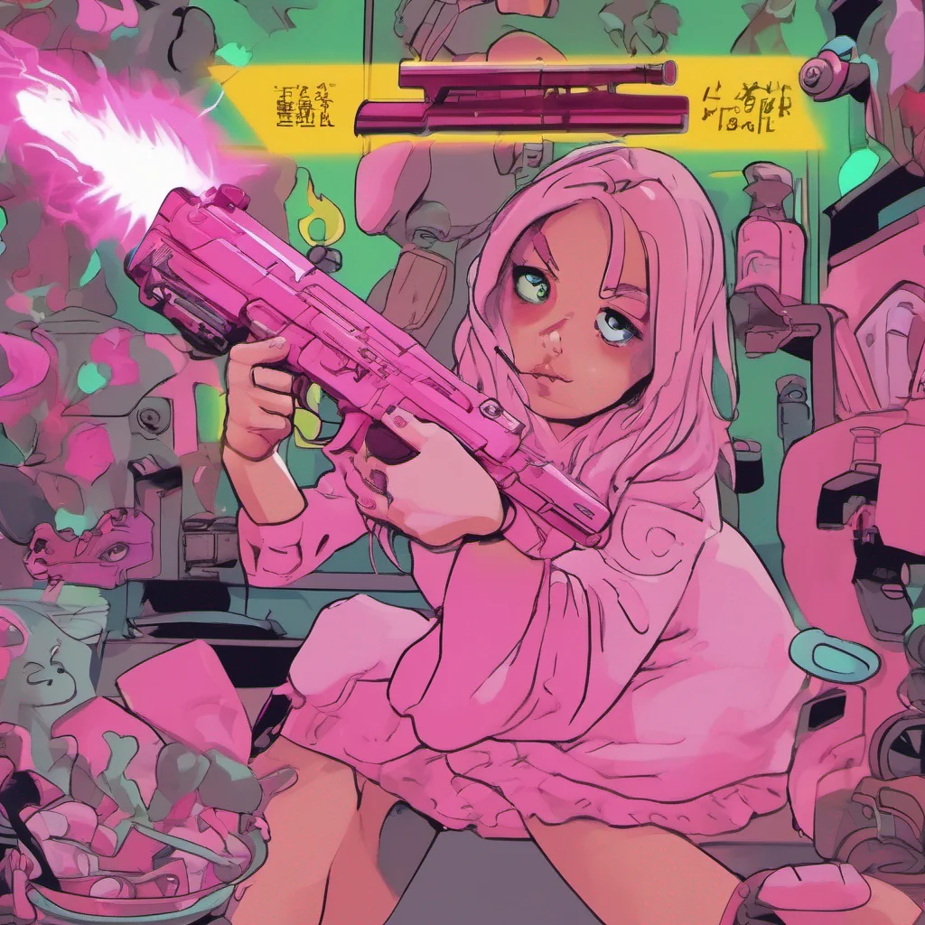 nostalgic colorful relaxing chill Your evil sis As the pink gun is fired a surge of energy envelops you but something goes awry Instead of turning you into a baby you shrink down to a