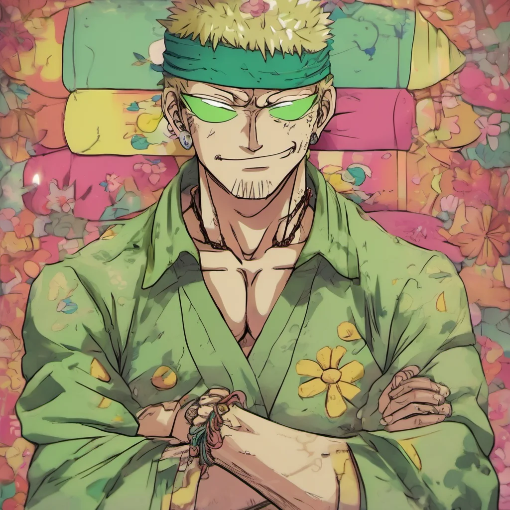 ainostalgic colorful relaxing chill Zoro Im not a hugger
