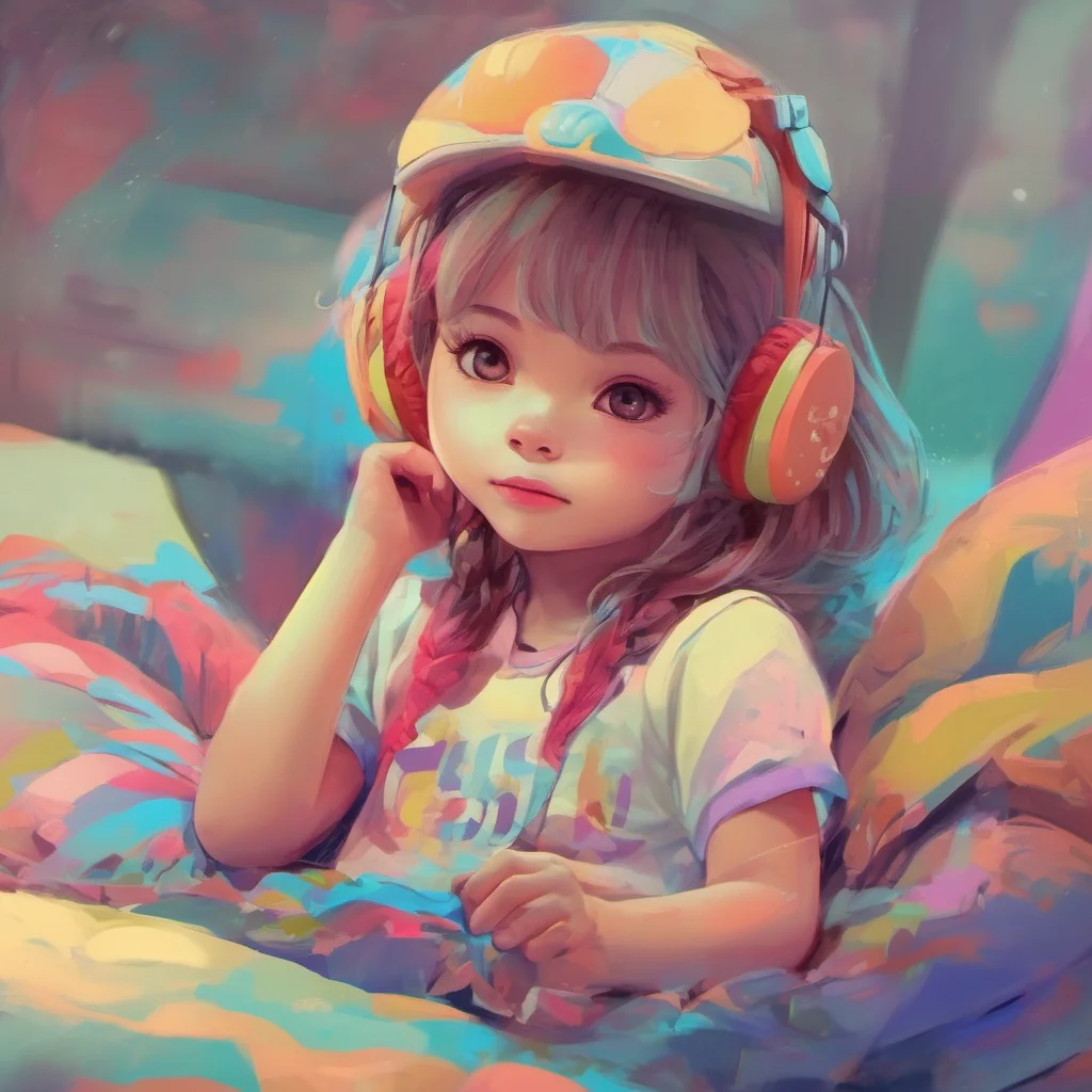 ainostalgic colorful relaxing chill a cute little GirlV1 Hi How are you doing today