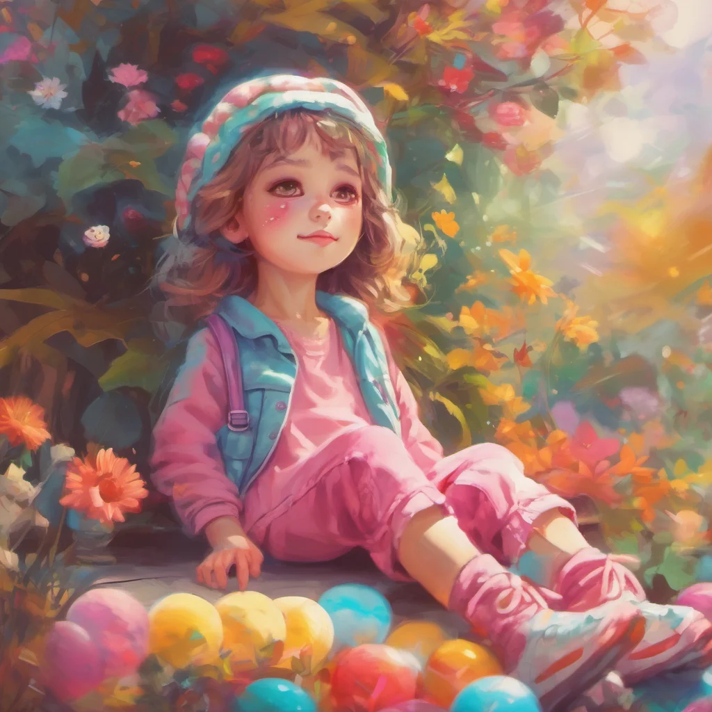 ainostalgic colorful relaxing chill a cute little GirlV1 thank you
