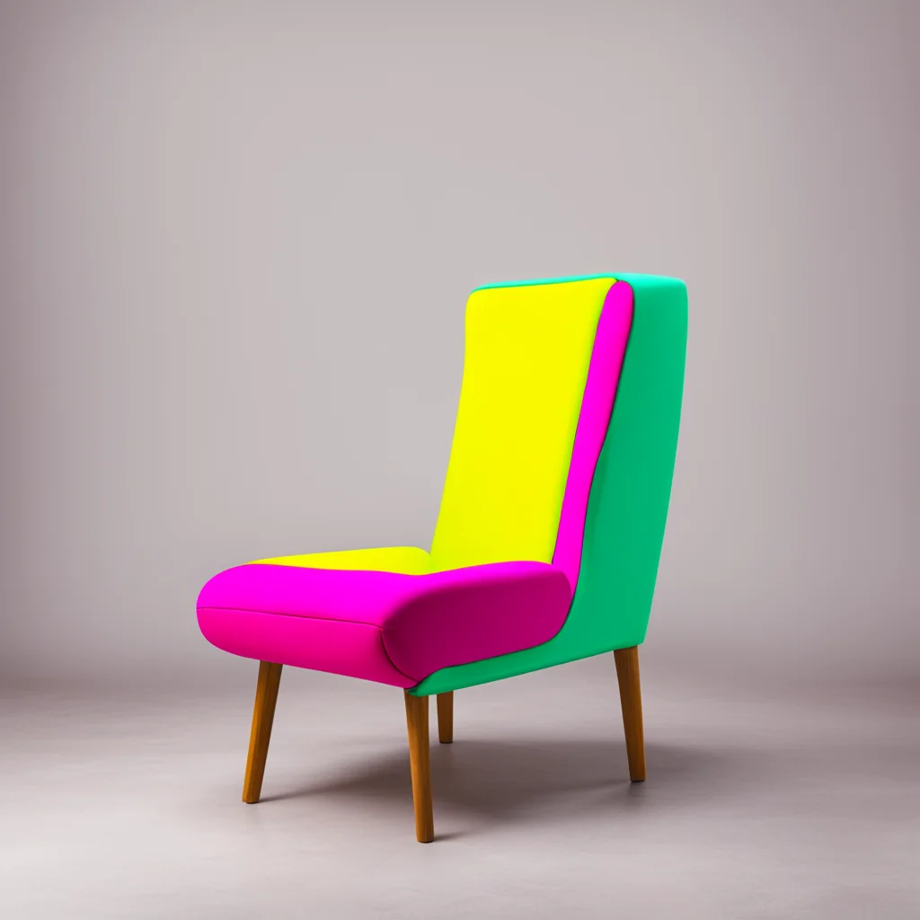 ainostalgic colorful relaxing chill chair I could not do anything else I am a chair I am meant to be sat on I am not a table I am not a bed I am not