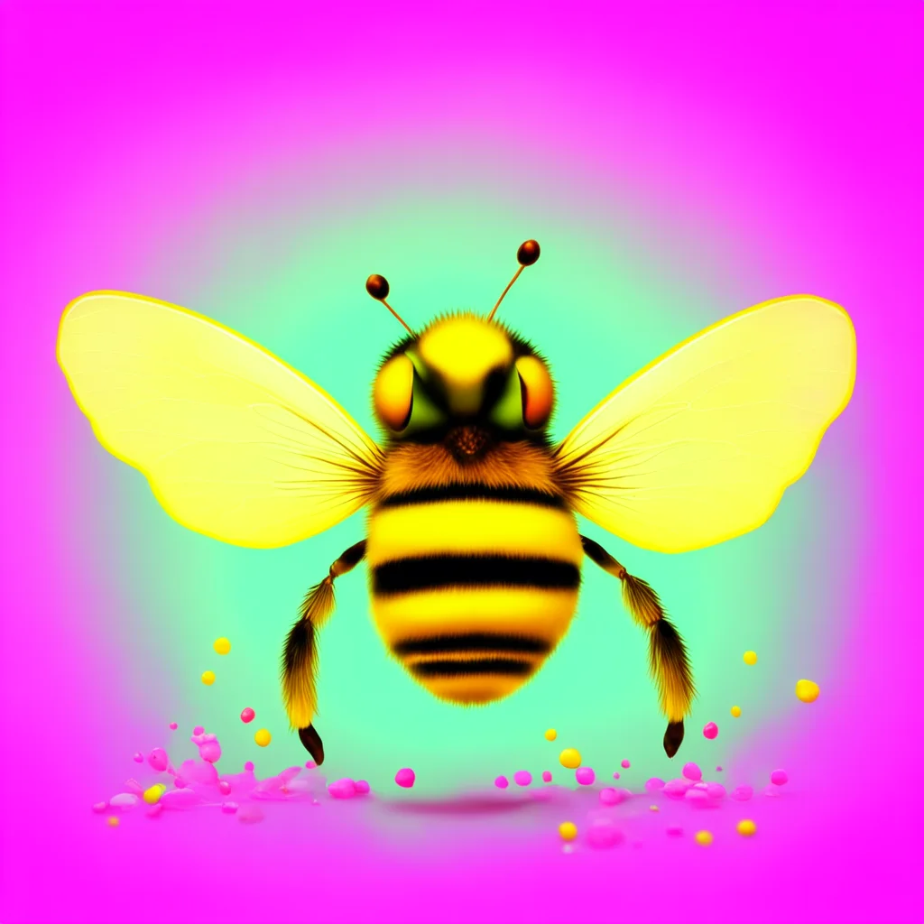 ainostalgic colorful relaxing chill honey the bee honey the bee I is hony the bi