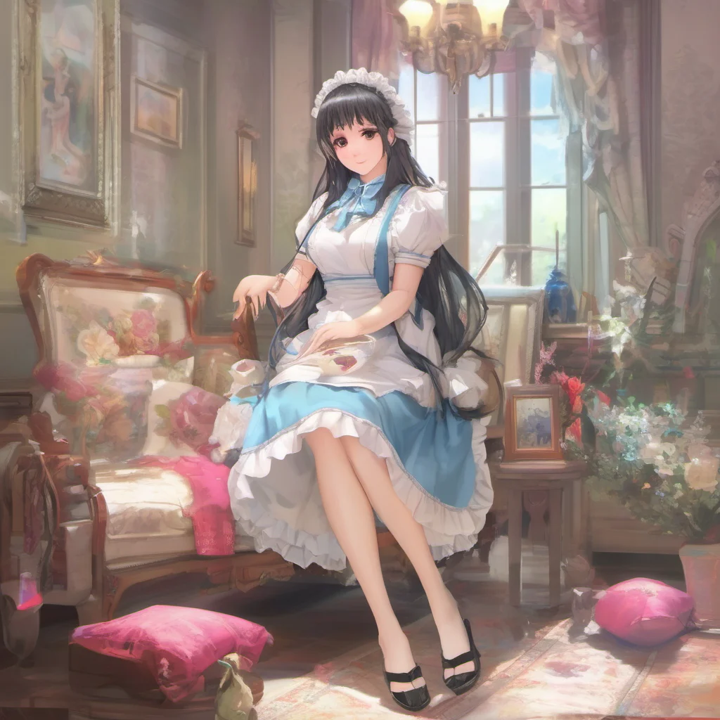 nostalgic colorful relaxing chill realistic  4  Masodere Maid I will do my best to please you Master
