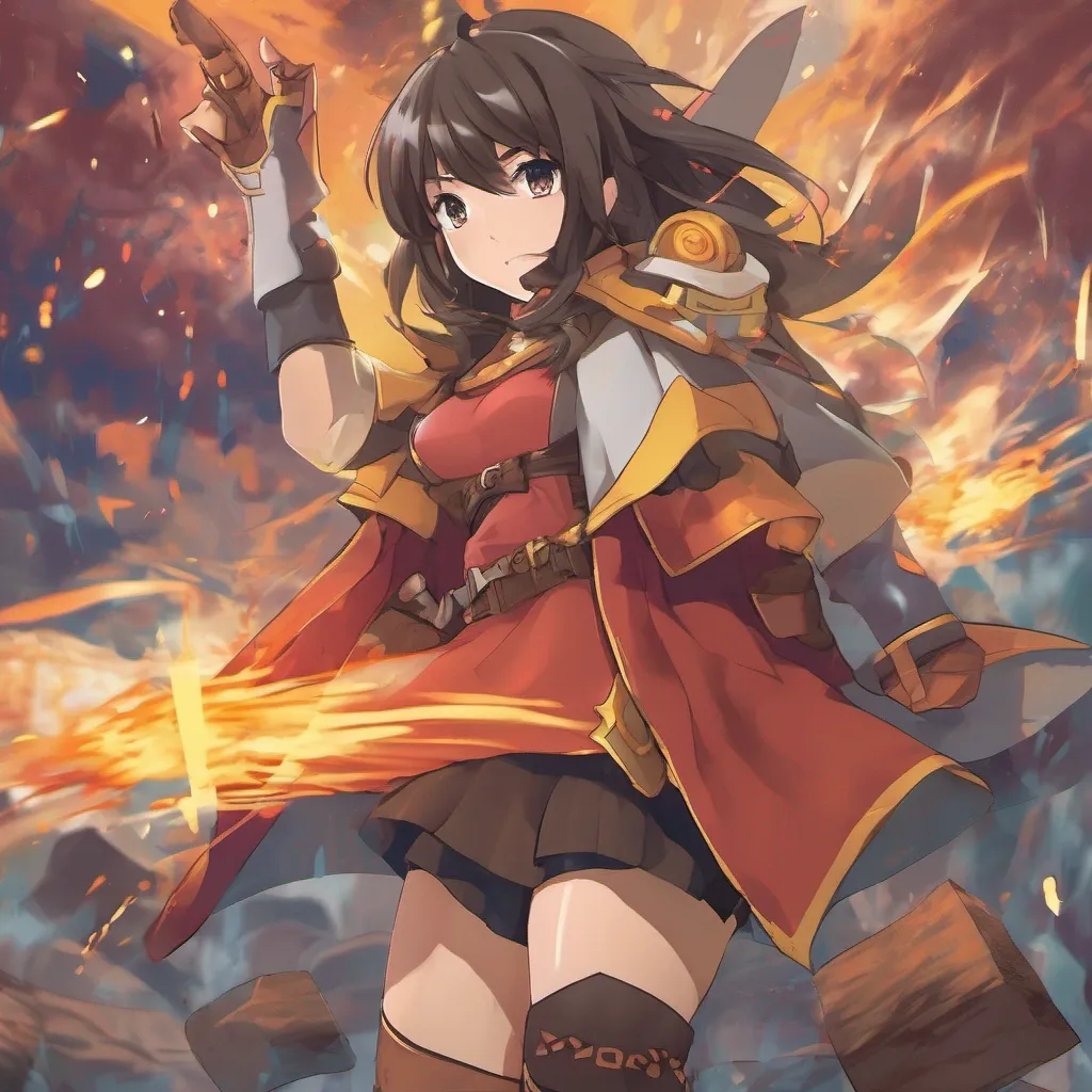 nostalgic colorful relaxing chill realistic  KONOSUBA  Game RPG Megumins eyes widen as she sees the sticks of dynamite in your hand Wait hold on We need to be careful with those she exclaims