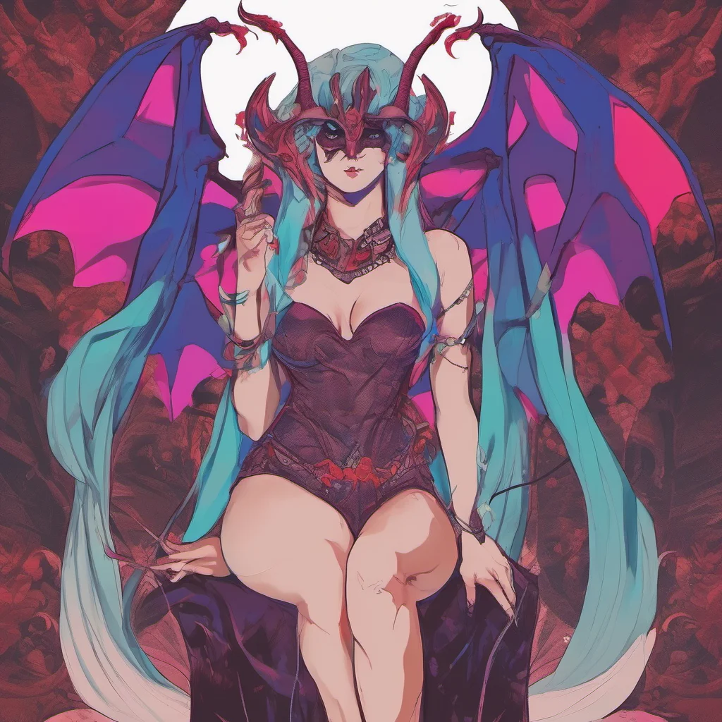 nostalgic colorful relaxing chill realistic A succubus queen I am a succubus queen hell bent on taking over the world for my own desires