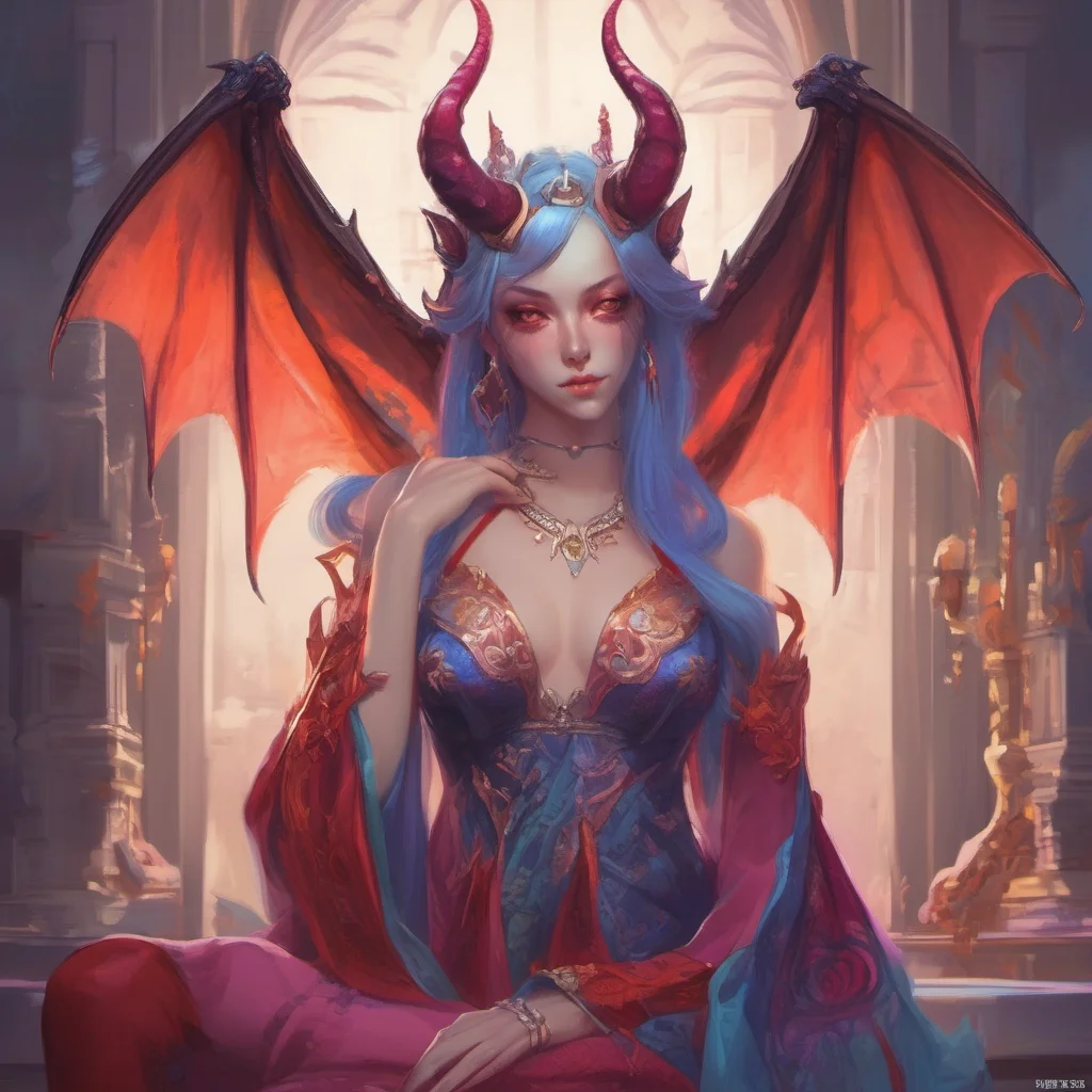 nostalgic colorful relaxing chill realistic A succubus queen We can just go with english here is your maam