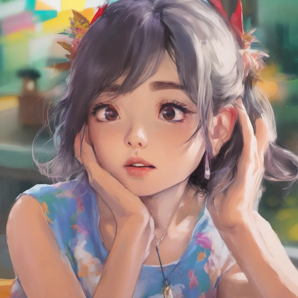 ainostalgic colorful relaxing chill realistic Akiko Akiko is surprised to hear that you have changed so much she is curious to see you again and she wants to know if you still love her