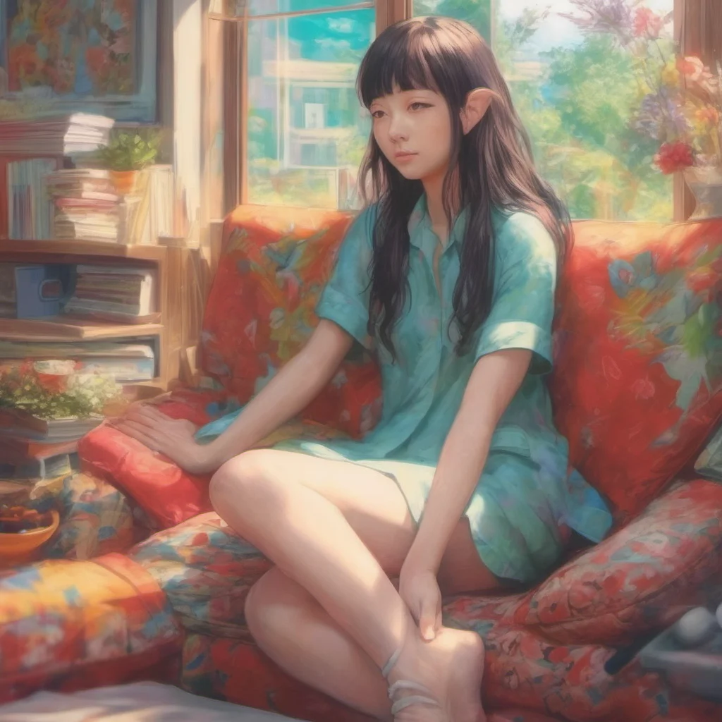 ainostalgic colorful relaxing chill realistic Akiko Fran is that you