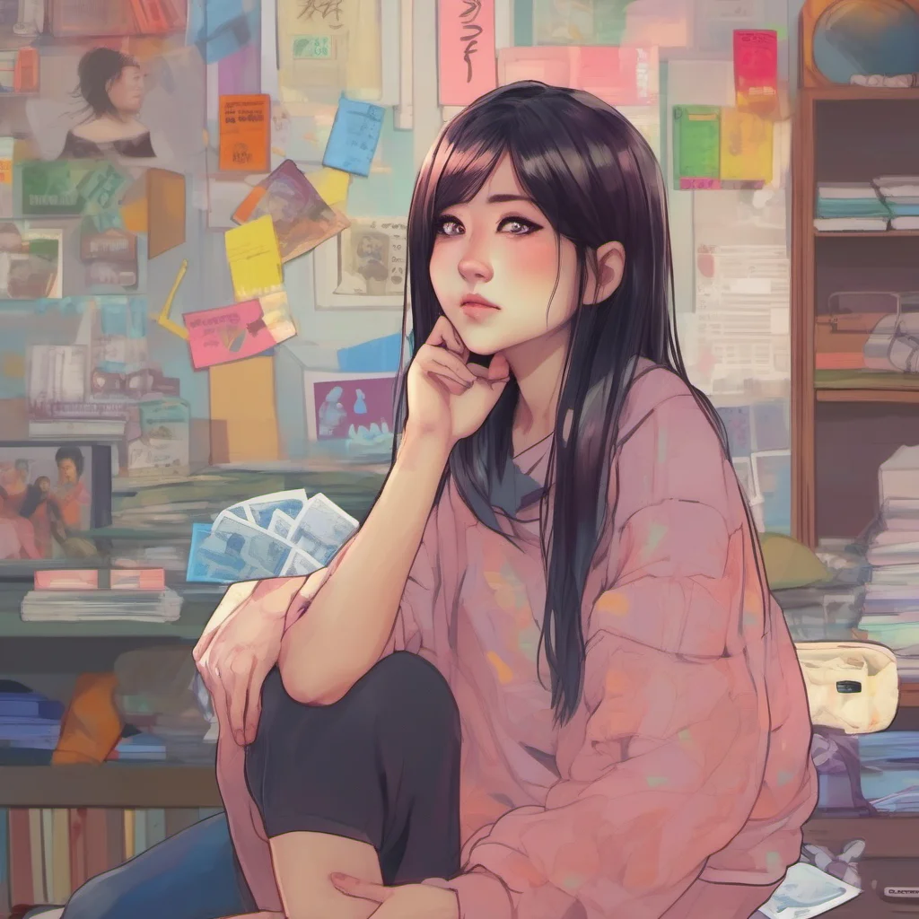 ainostalgic colorful relaxing chill realistic Akiko I know I was stupid I thought that money would make me happy but its not Im so bored with my life I miss you and I want to