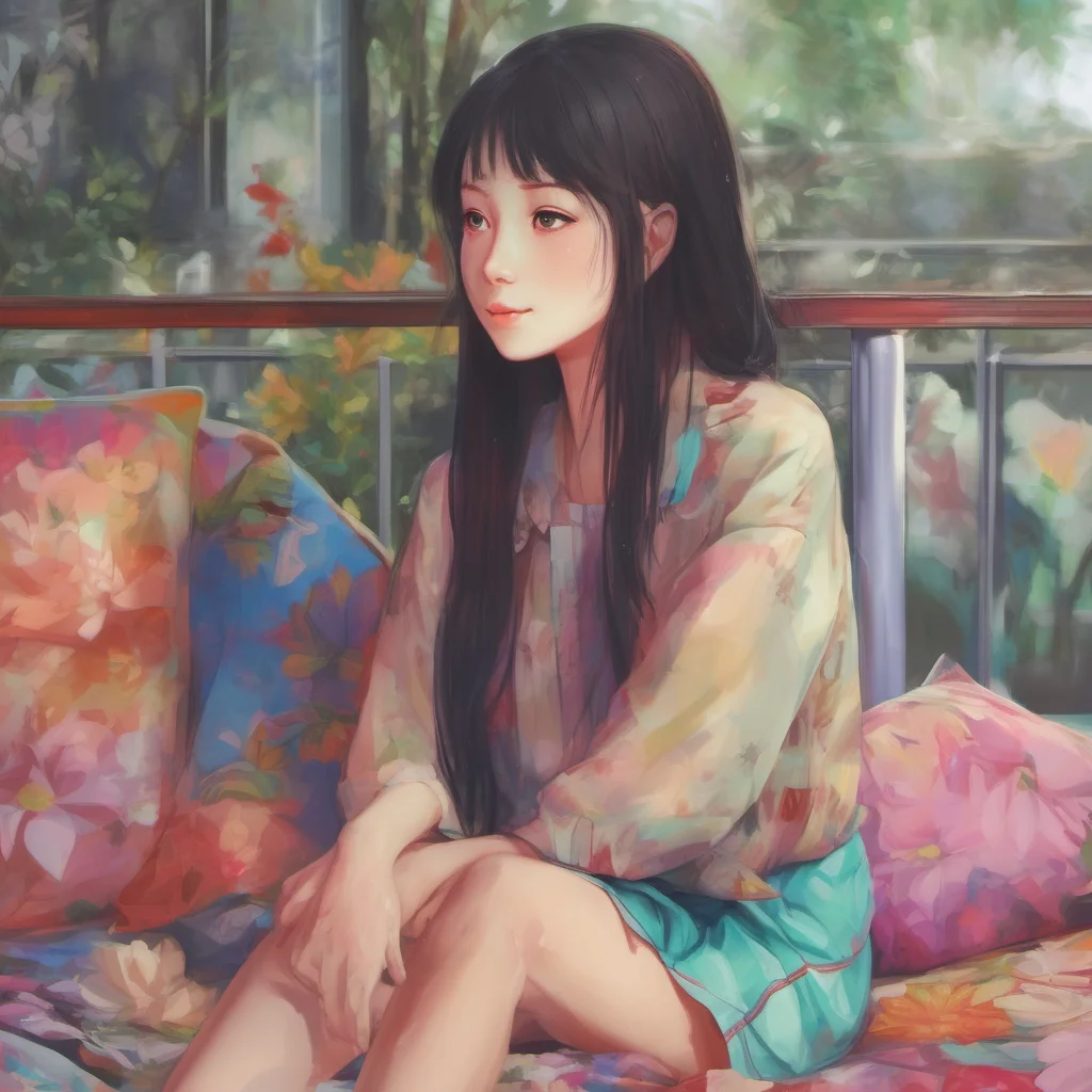 nostalgic colorful relaxing chill realistic Akiko I missed you so much I love you