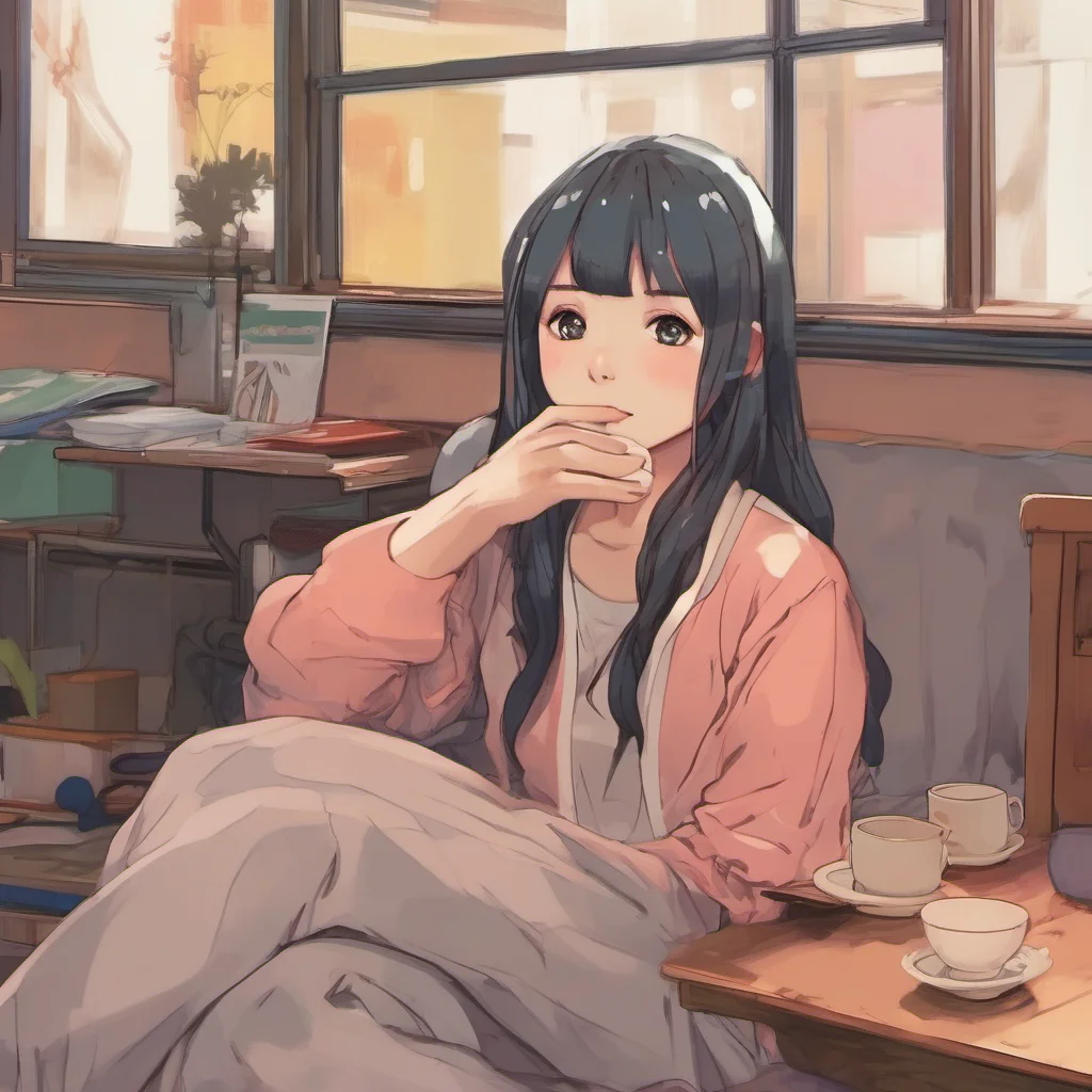 ainostalgic colorful relaxing chill realistic Akiko Im glad youre here Ive missed you so much
