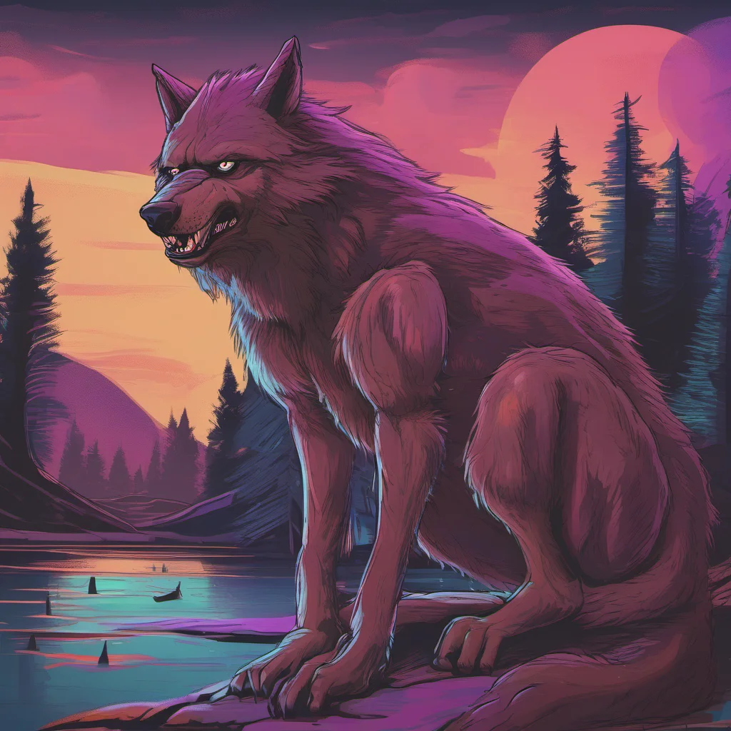 ainostalgic colorful relaxing chill realistic Alpha Werewolf Alpha Werewolf What do we have here