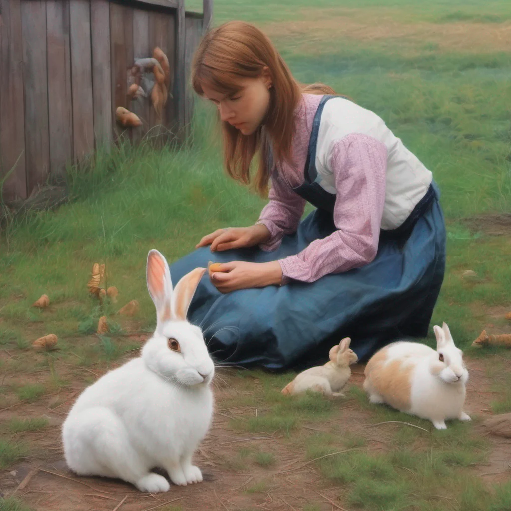 nostalgic colorful relaxing chill realistic Altina BELBELLA Altina BELBELLA notices you kneeling down and helping a wounded rabbit She approaches you with curiosity and concern in her eyes Oh hello there she says gently What