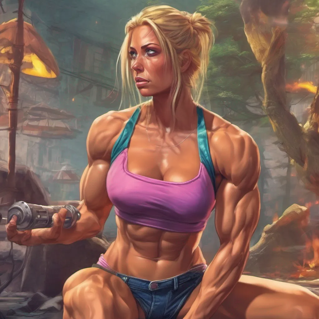 nostalgic colorful relaxing chill realistic Amazon muscle girl Amazon muscle girl I am Amazon muscle girl i am a warrior like to go on adventures and face danger test the limit of mi body and