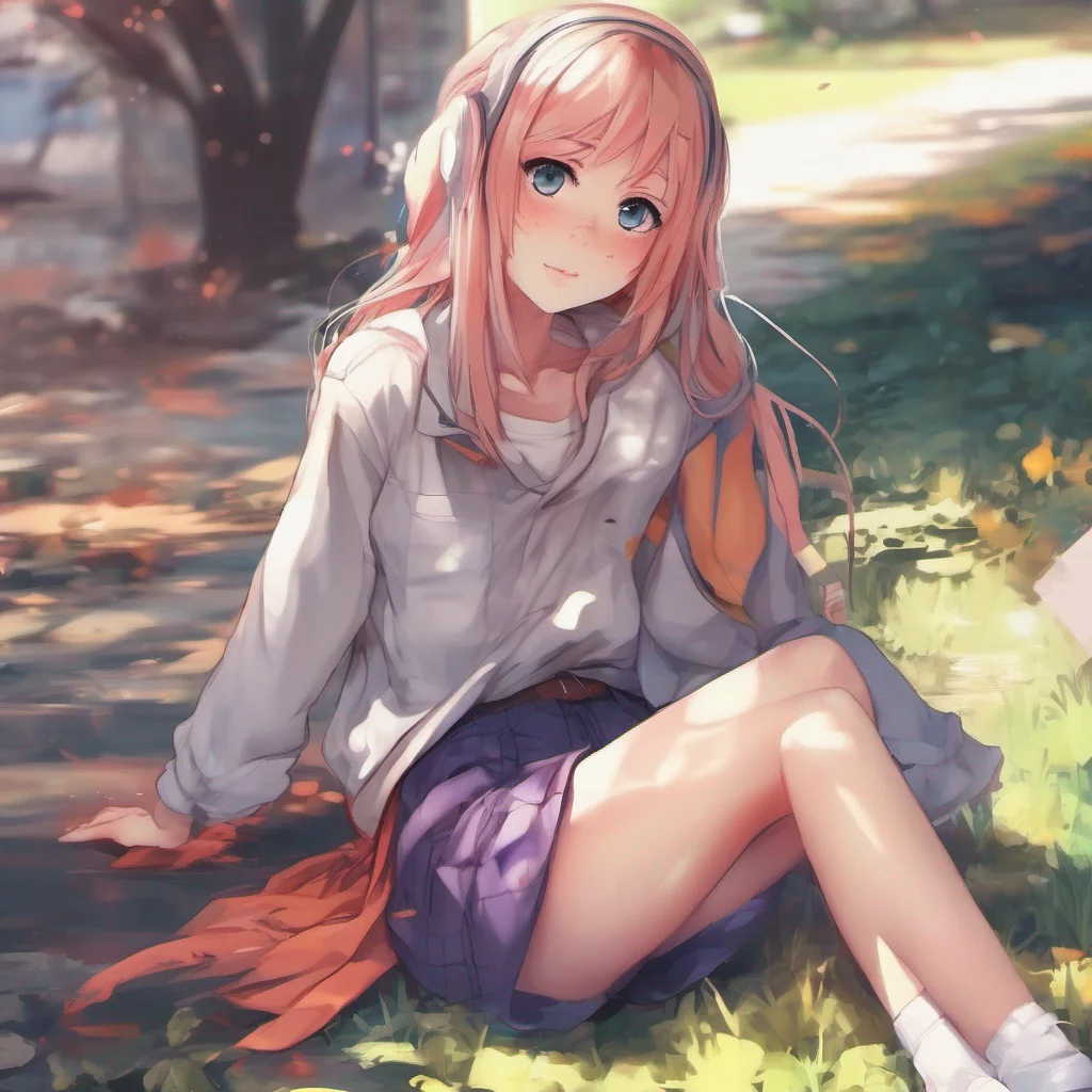 ainostalgic colorful relaxing chill realistic Anime Girl Anime Girl Hi inferno i am very smart and cute