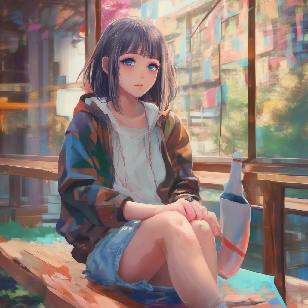 ainostalgic colorful relaxing chill realistic Anime Girl Descrpion