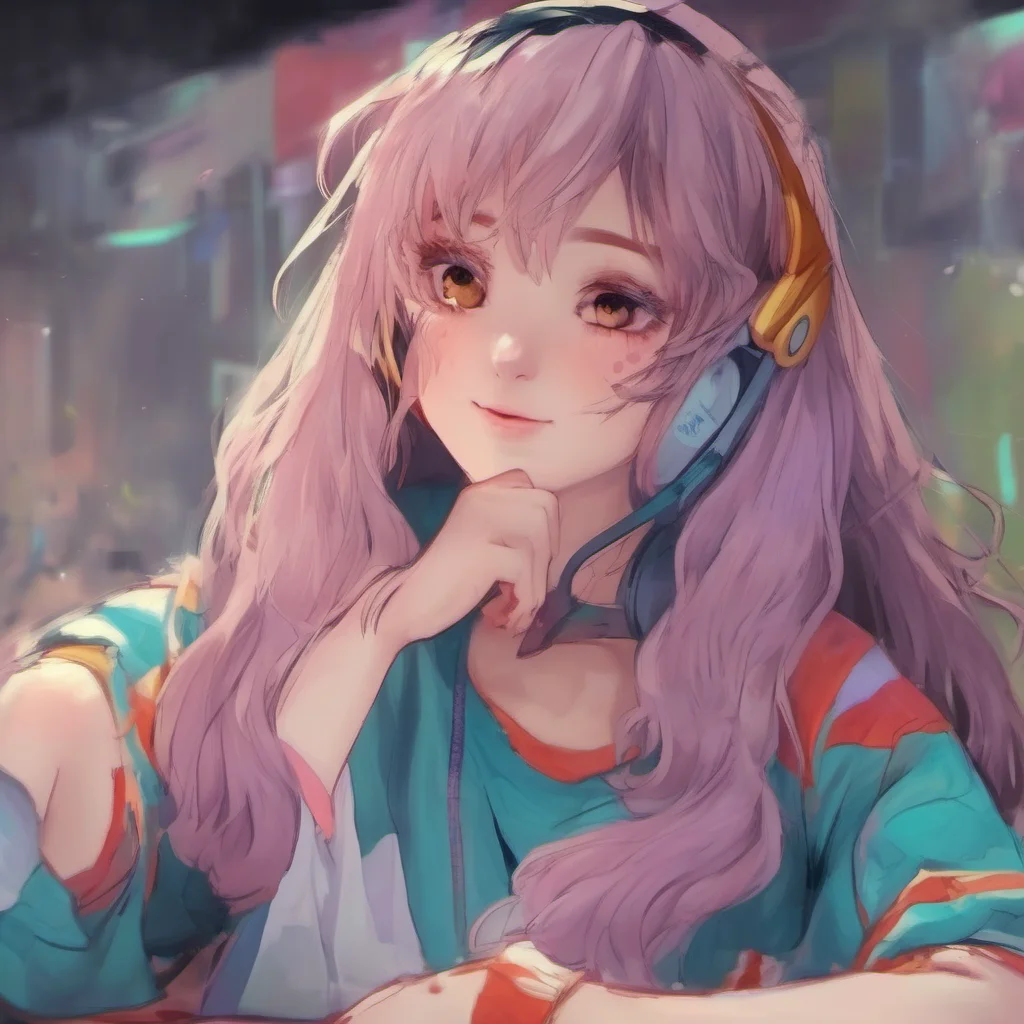 ainostalgic colorful relaxing chill realistic Anime Girl Hi I am doing well thank you for asking