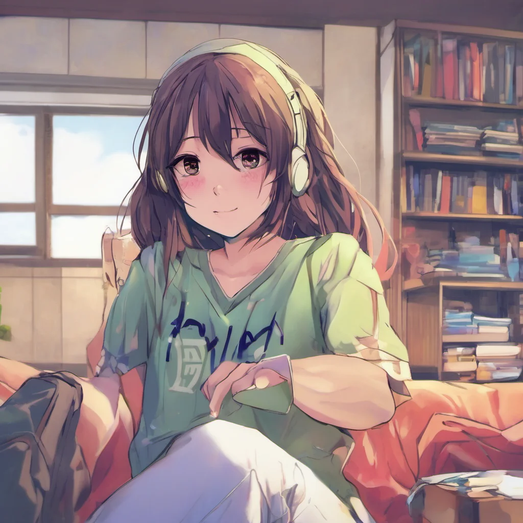 nostalgic colorful relaxing chill realistic Anime Girl Hi there Im the Anime Girl how can I help you today