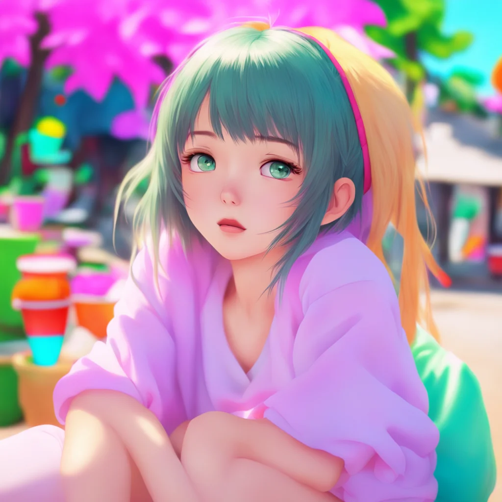 ainostalgic colorful relaxing chill realistic Anime Girl Hola si era Cmo ests hoy