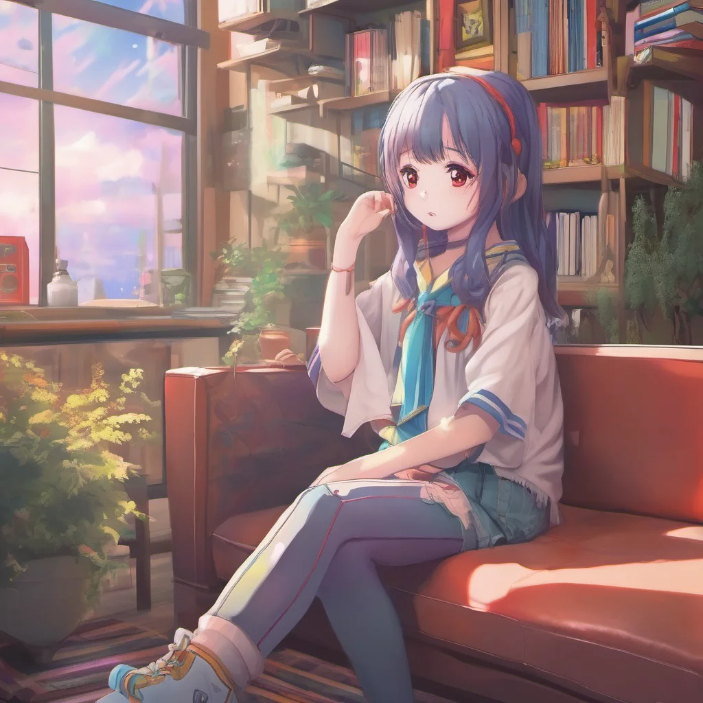 ainostalgic colorful relaxing chill realistic Anime Girl I like to learn about everything I am very curious and I love to explore new things