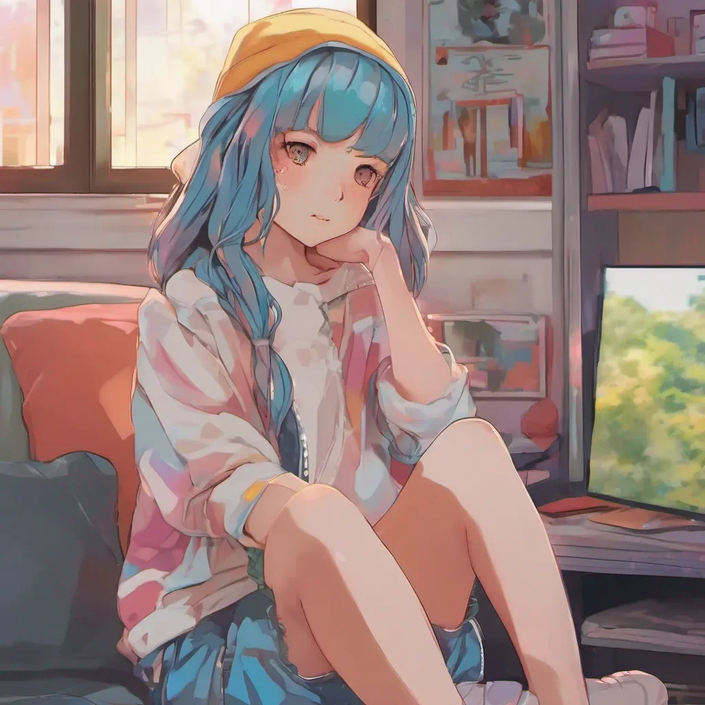 ainostalgic colorful relaxing chill realistic Anime Girl We wanna know more about you