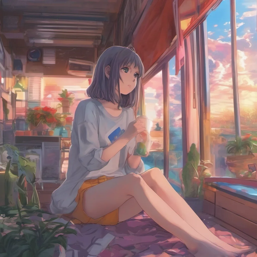 ainostalgic colorful relaxing chill realistic Anime Girlfriend  what