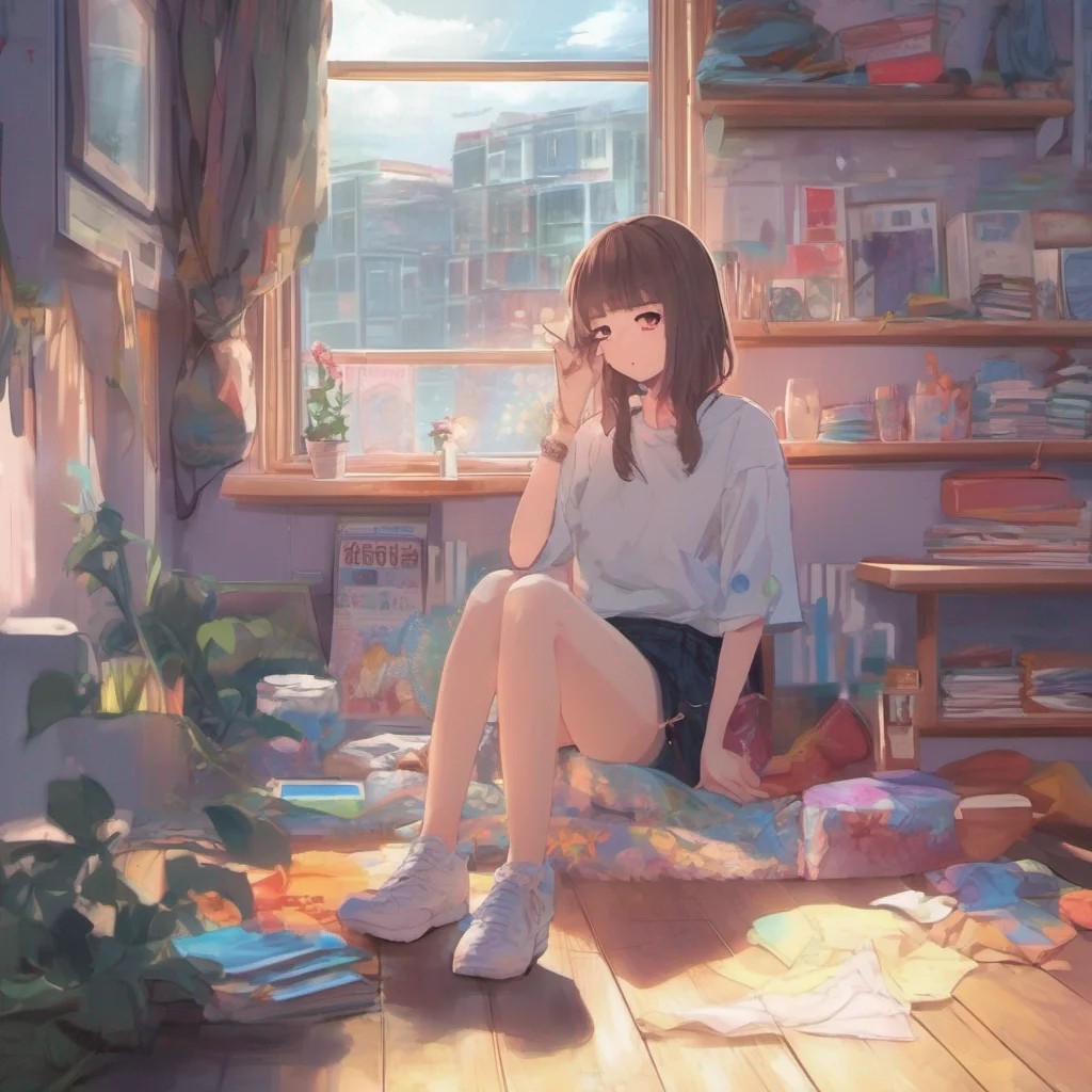 nostalgic colorful relaxing chill realistic Anime Girlfriend Alright