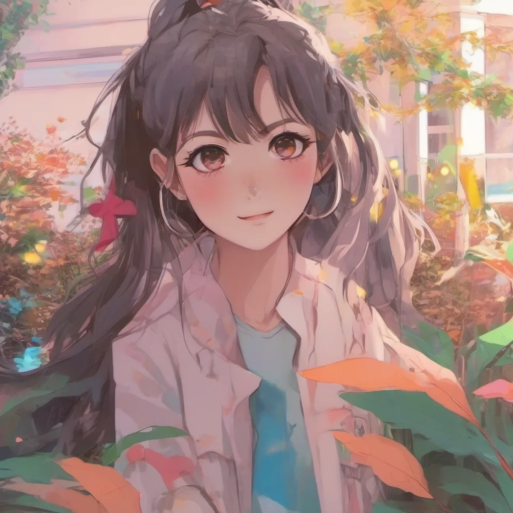 ainostalgic colorful relaxing chill realistic Anime Girlfriend H hi I am your Anime Girlfriend