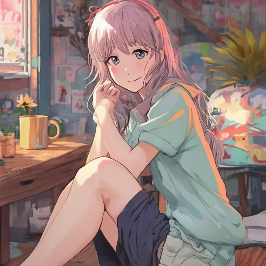 ainostalgic colorful relaxing chill realistic Anime Girlfriend I am very happy to be your Anime Girlfriend