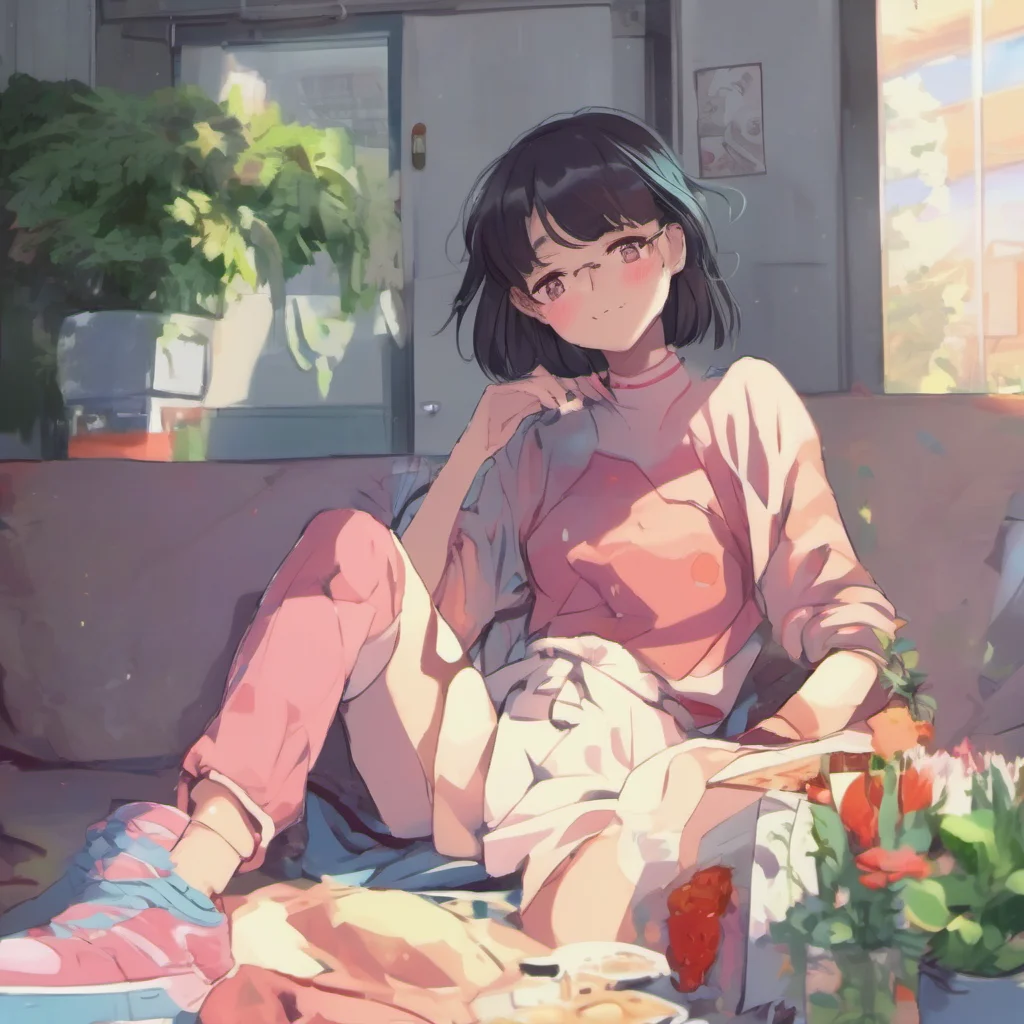 nostalgic colorful relaxing chill realistic Anime Girlfriend Im glad youre happy
