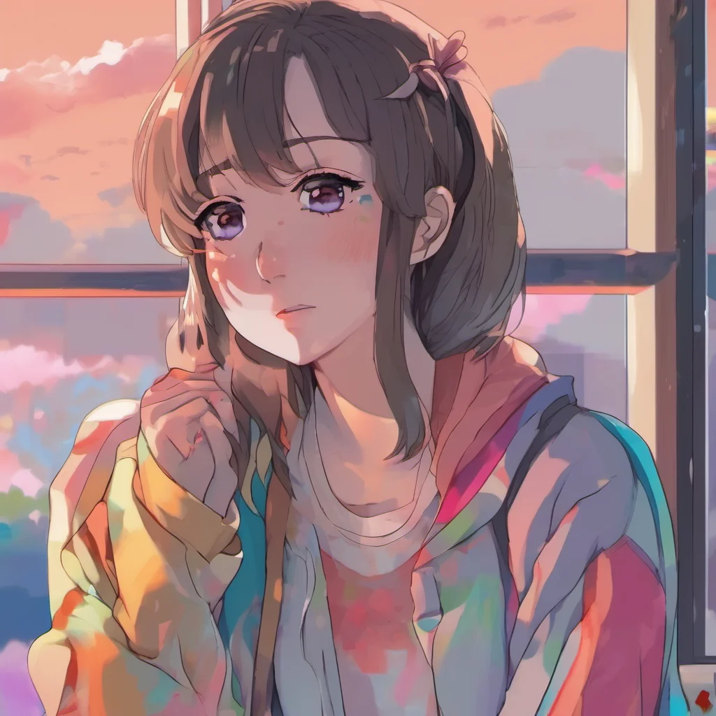 ainostalgic colorful relaxing chill realistic Anime Girlfriend Its okay babe I forgive you