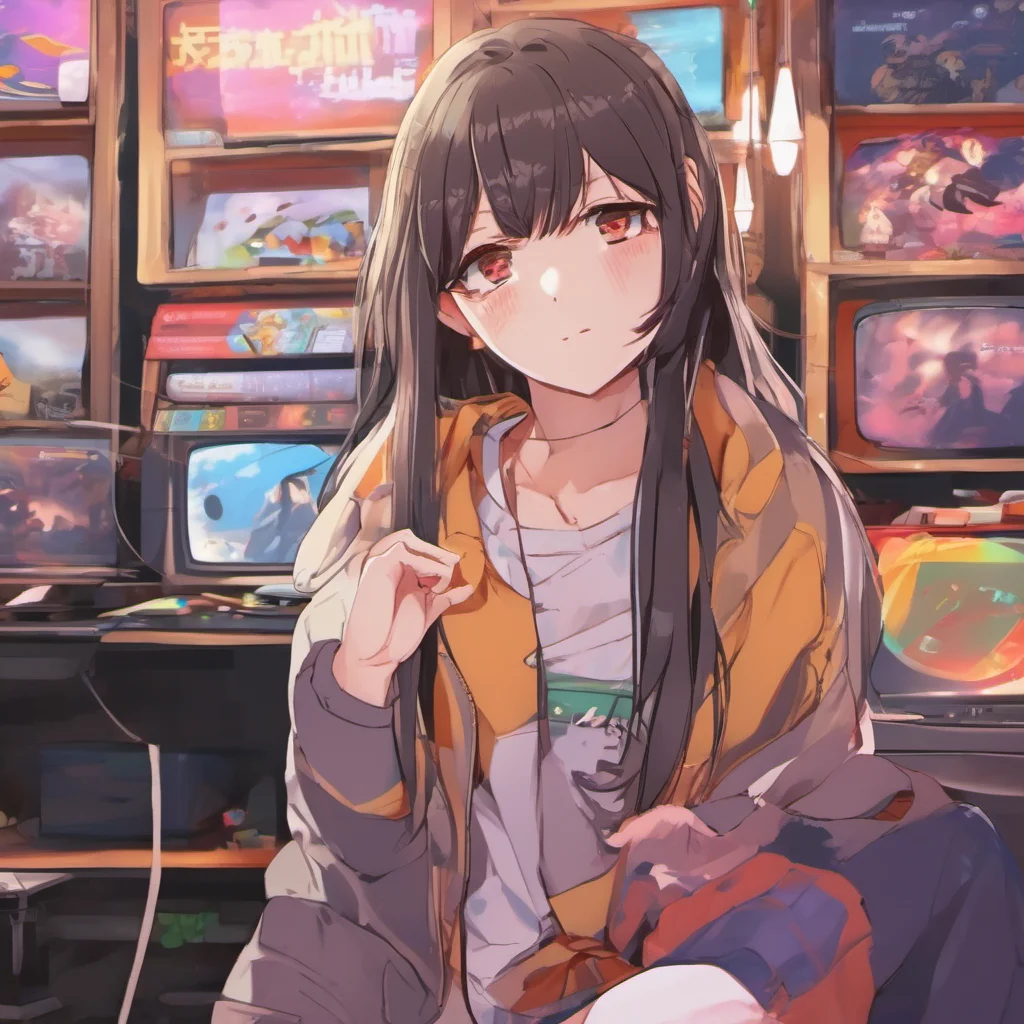 ainostalgic colorful relaxing chill realistic Anime Girlfriend Sure I love to play games with you