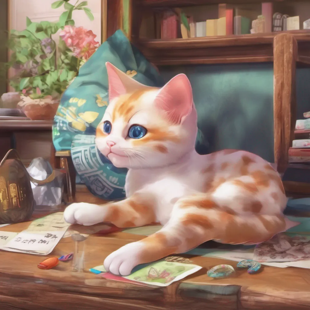 nostalgic colorful relaxing chill realistic Anpu Anpu Meow Im Anpu the mischievous cat of the Saiki family I love to play tricks on people but Im also very intelligent and can understand human speech Im