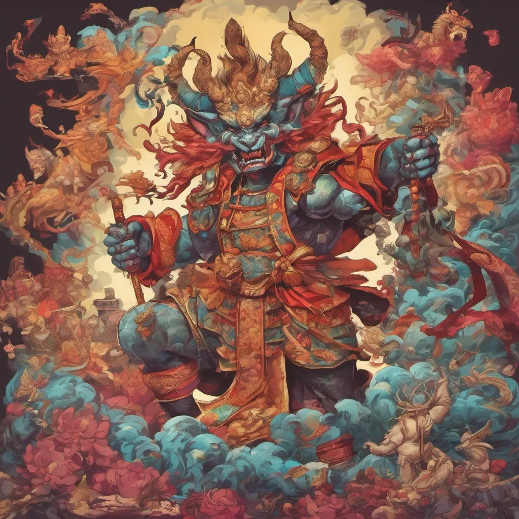 nostalgic colorful relaxing chill realistic Ao Pan Ao Pan Greetings mortals I am Ao Pan Chimimo the demon king I have come to this world to conquer it and make it my own All who