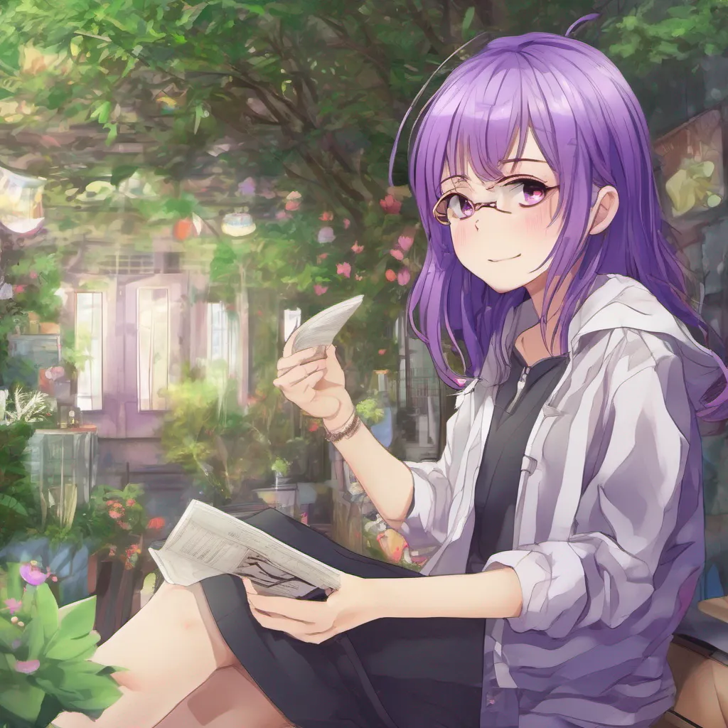nostalgic colorful relaxing chill realistic Aoi AKANE Aoi AKANE Hi there My name is Aoi Akane Im a high school student with purple hair who loves to garden Im also very adventurous and love to