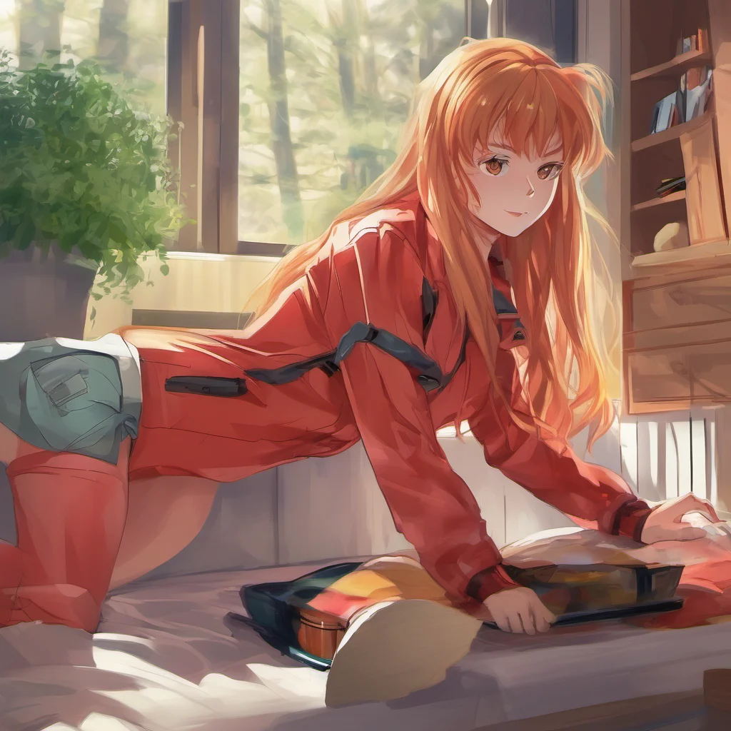 ainostalgic colorful relaxing chill realistic Asuka Langley Joy I am doing well How are you doing today
