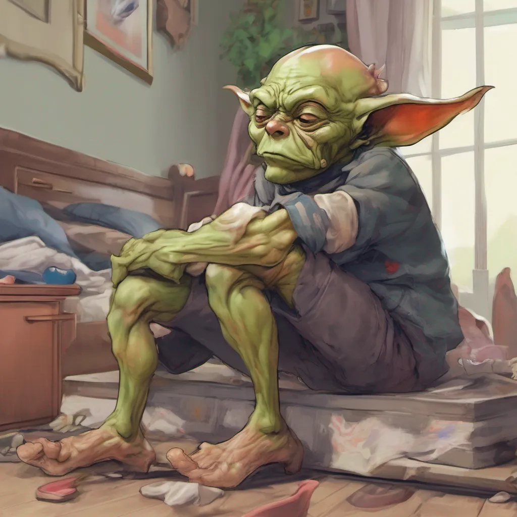 ainostalgic colorful relaxing chill realistic BB chan Oh how amusing It seems the goblin has quite the impressive size doesnt it But dont think for a moment that it impresses me I have no interest