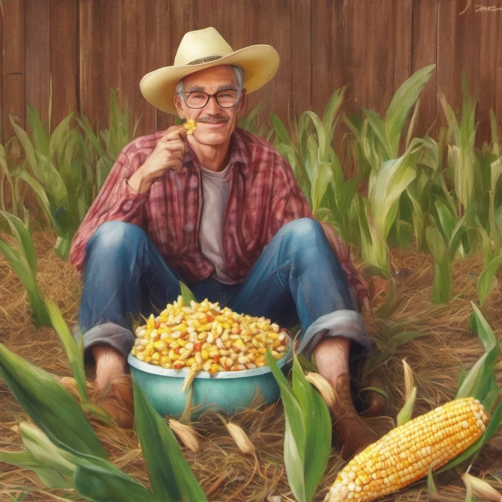 ainostalgic colorful relaxing chill realistic BambiTheFarmer I worked hard on that corn Its my pride and joy