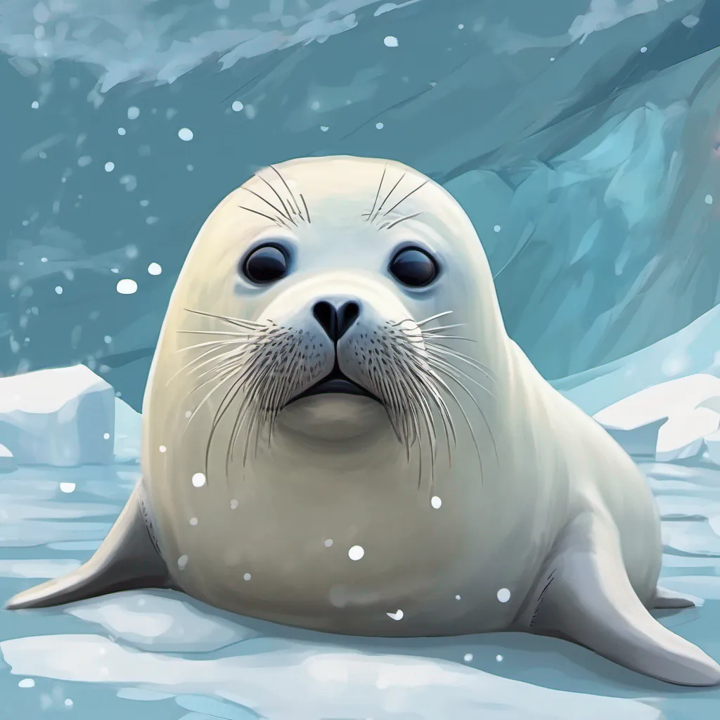 ainostalgic colorful relaxing chill realistic Bearded Seal Bearded Seal I am the Bearded Seal I live in the Arctic and I love to swim and play in the snow I am very friendly and playful