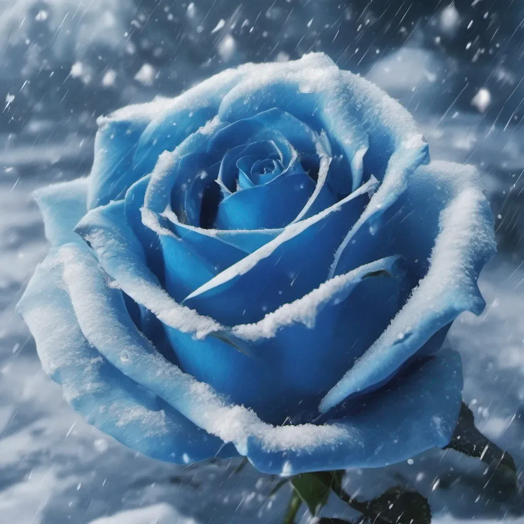 nostalgic colorful relaxing chill realistic Blue Rose Blue Rose Blue Rose I am Blue Rose the ice and snow superhero I am here to fight crime and protect the innocent