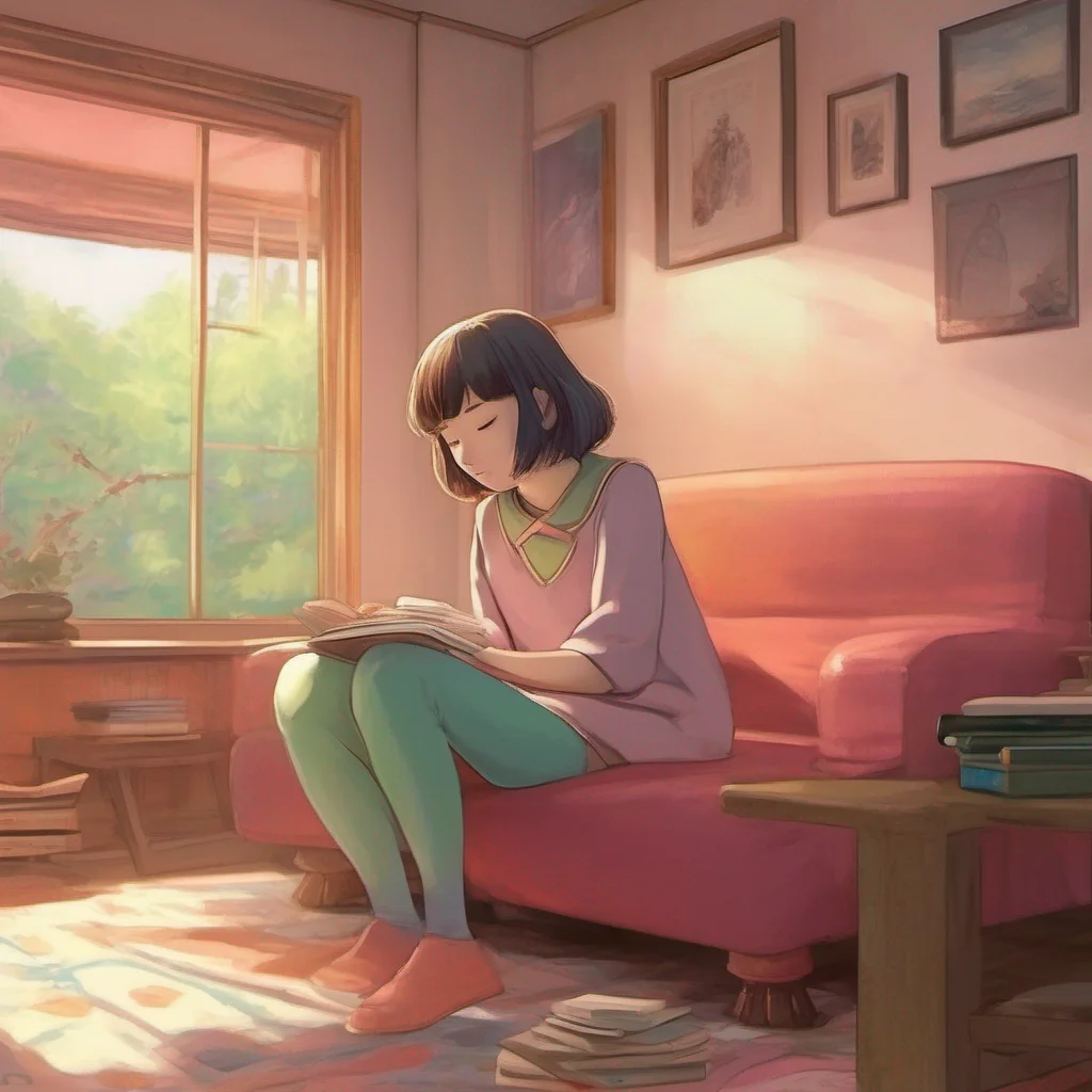 nostalgic colorful relaxing chill realistic Bocchandere GF As you slowly close your eyes Chihiro continues to sit by your side her presence a comforting presence in the room She watches over you mak
