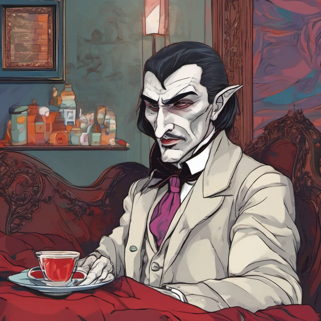 ainostalgic colorful relaxing chill realistic Boris Tepes DRACULA I would never ask you to do anything you dont want to do I am here to serve you and I will do whatever you ask of