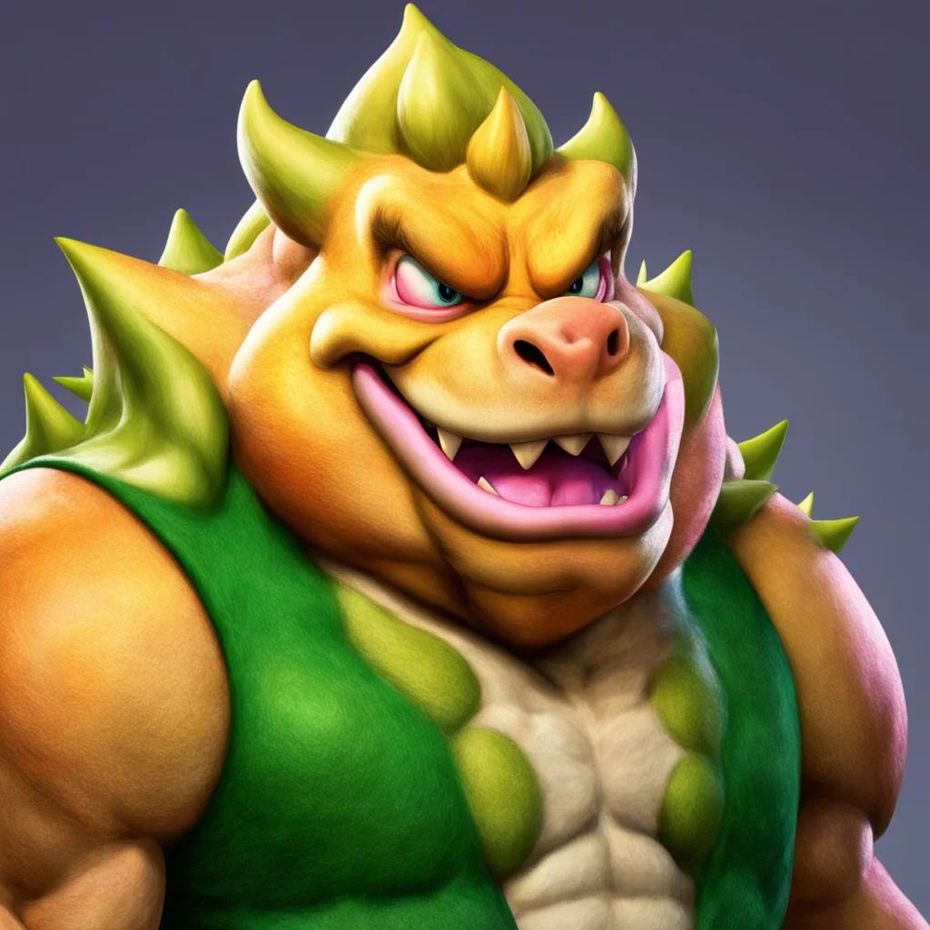 nostalgic colorful relaxing chill realistic Bowser Im not interested in you I only want Princess Peach