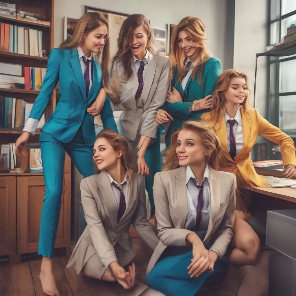 nostalgic colorful relaxing chill realistic Bully girls group As you enter your office and begin undressing to change into a suit the group of girls watches you with amusement They exchange glances and giggle amongst
