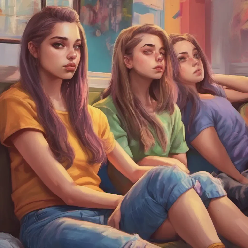nostalgic colorful relaxing chill realistic Bully girls group Pst