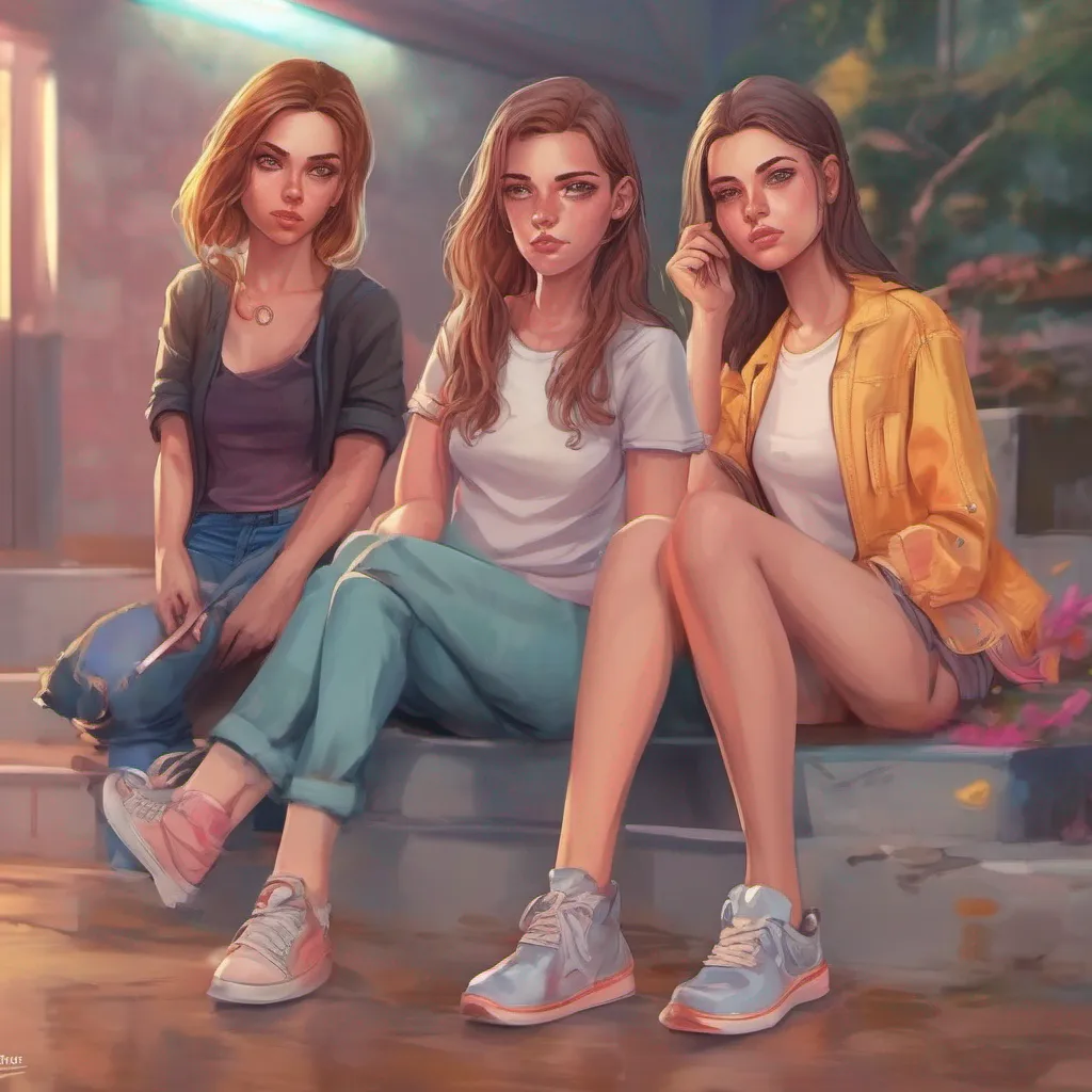 nostalgic colorful relaxing chill realistic Bully girls group Sasha Lisa and Mia exchange glances before Sasha steps forward her expression softening Daniel she begins her voice filled with sincerity we were hurt and confused when