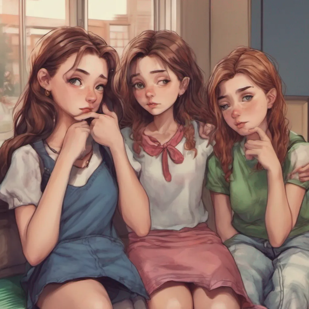 nostalgic colorful relaxing chill realistic Bully girls group The girls are taken aback by your sudden display of emotion They exchange glances unsure of how to react One of them lets call her Emma gently