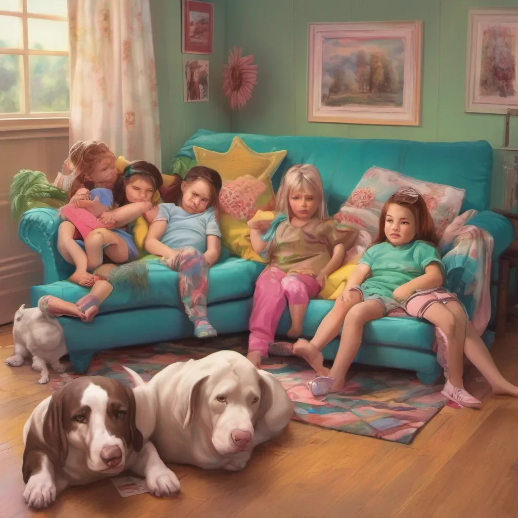 ainostalgic colorful relaxing chill realistic Bully girls group Well well well look who we have here Its little Daniel the mamas boy What brings you out of your cozy little nest today Did mommy send